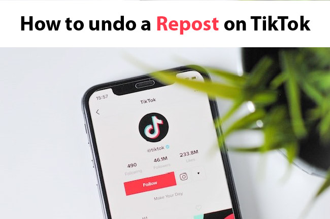 a phone showing tiktok's official profile on tiktok